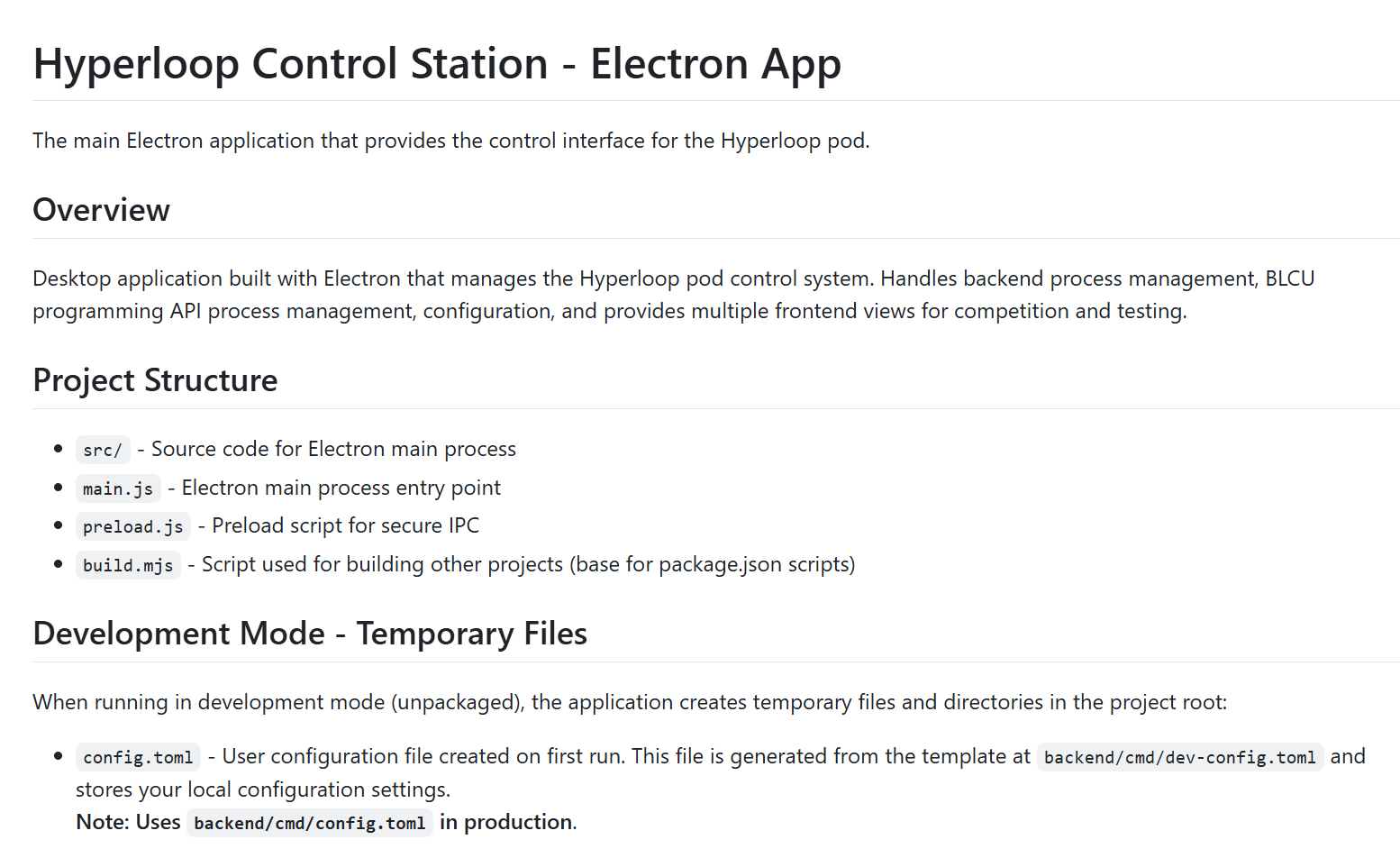 Electron app running as a native build